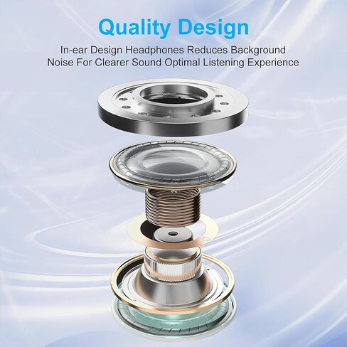 سماعات رأس USB C لهاتف iPhone 17، قطعتان من سماعات الأذن USB من النوع C HiFi لتقليل الضوضاء مع ميكروفون والتحكم في مستوى الصوت لهاتف iPhone 17 16 15، iPad Pro، Galaxy S23/S22/S21/Ultra Note 20، Pixel 7 - أبيض in Kuwait