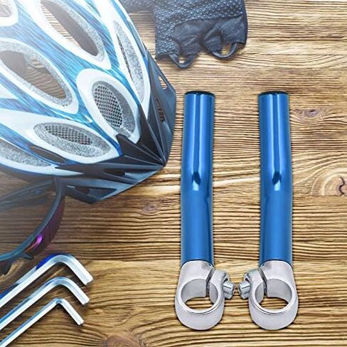Bicycle Handlebar Extender, 22.2mm Aluminum Alloy Lightweight Extension Rest Bar Ends with Plugs for Mountain Road Bike Racing (Black) in Saudi Arabia