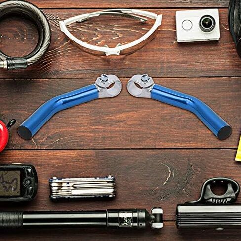 Bicycle Handlebar Extender, 22.2mm Aluminum Alloy Lightweight Extension Rest Bar Ends with Plugs for Mountain Road Bike Racing (Black) in Saudi Arabia