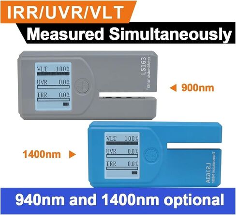 Window Tint Meter Solar Film Tester 3 in 1 Transmission Car Uv VLT for LS163 LS163A with Automatic Calibration(LS163) in Saudi Arabia