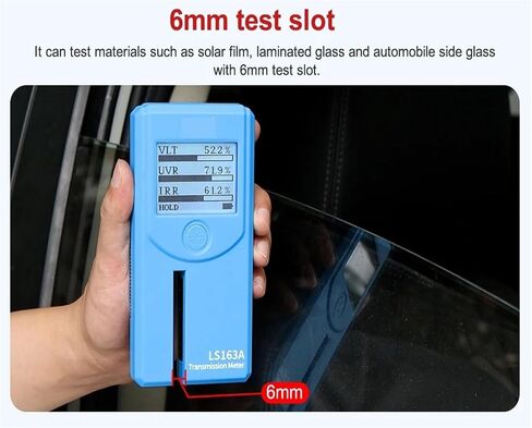 Window Tint Meter Solar Film Tester 3 in 1 Transmission Car Uv VLT for LS163 LS163A with Automatic Calibration(LS163) in Saudi Arabia