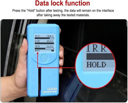 Window Tint Meter Solar Film Tester 3 in 1 Transmission Car Uv VLT for LS163 LS163A with Automatic Calibration(LS163) in Saudi Arabia