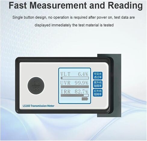 Solar Film Transmission Meter LS160 Test Window Tint with UV IR Rejection Visible Transmittance Uv Light with Automatic Calibration(LS160) in Saudi Arabia