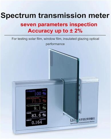 Light Transmittance Meter 365nm UVT 940nm IRT and VLT SHGC Parallel Path with Automatic Calibration in Saudi Arabia
