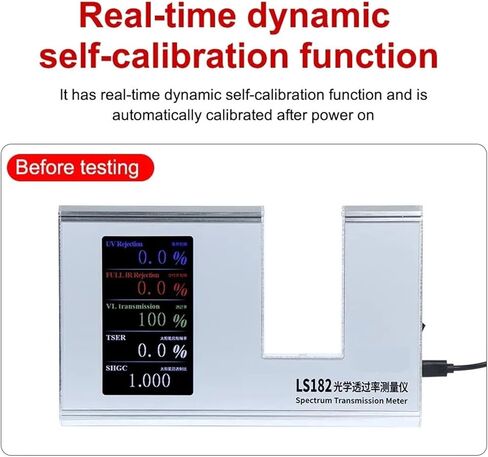 Light Transmittance Meter 365nm UVT 940nm IRT and VLT SHGC Parallel Path with Automatic Calibration in Saudi Arabia