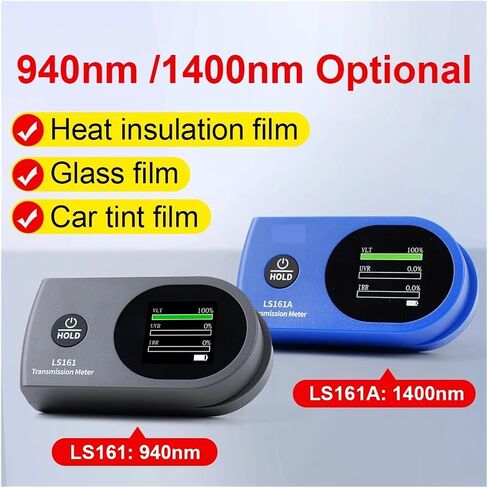 Tint Meter Window Film Tester VLT 365nm UV IR Transmission LS161 LS161A for Cars with Automatic Calibration(LS161A) in Kuwait