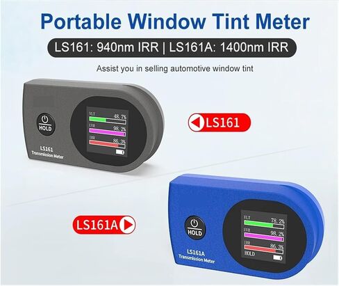 Tint Meter Window Film Tester VLT 365nm UV IR Transmission LS161 LS161A for Cars with Automatic Calibration(LS161A) in Kuwait