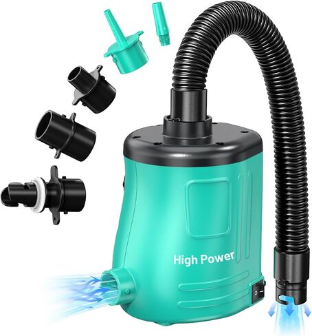 MAACOULD Electric Air Pump for Inflatables: Air Mattress Pump for Balloons Pool Floats Boat for Quick-Fill Inflator/Deflator - 400W 110V AC Inflatable for Gender Reveal Celebration Party Outdoor Home in Saudi Arabia