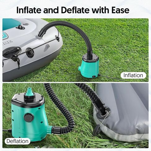 MAACOULD Electric Air Pump for Inflatables: Air Mattress Pump for Balloons Pool Floats Boat for Quick-Fill Inflator/Deflator - 400W 110V AC Inflatable for Gender Reveal Celebration Party Outdoor Home in Saudi Arabia