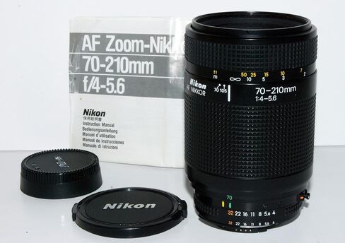 نيكون نيكور 70-210 ملم f/4-5.6 عدسة تكبير بتركيز تلقائي AF (متجددة) in Saudi Arabia