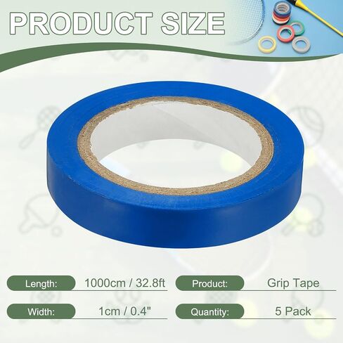 شريط صيد بمقبض، أشرطة تشطيب مضرب PVC، ملحقات مضارب لاصقة - مناسبة لـ (التنس، كرة الريشة، الاسكواش) in Saudi Arabia