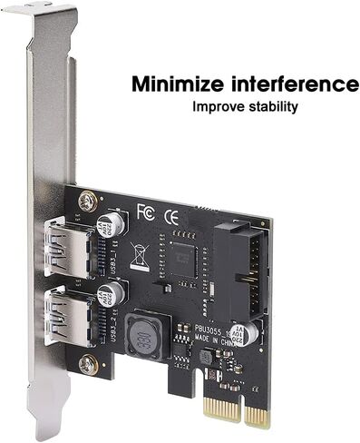 SUNGOOYUE USB 3.0 PCIe Expansion Card, 5Gbps Data Transfer Speed, VL805 Chip, 19/20PIN Interface, Computer Hardware with Short Circuit Protection in Saudi Arabia
