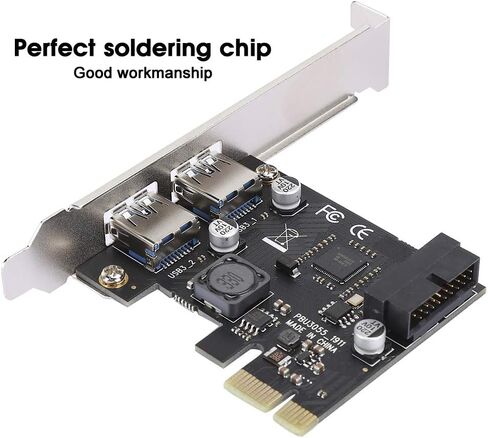 SUNGOOYUE USB 3.0 PCIe Expansion Card, 5Gbps Data Transfer Speed, VL805 Chip, 19/20PIN Interface, Computer Hardware with Short Circuit Protection in Saudi Arabia