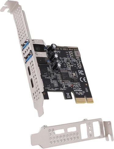 بطاقة توسيع Gugxiom PCIe إلى USB 3.2 Gen 1، منفذين من النوع C ومنفذين من النوع A، بطاقة USB توسيع PCIe بسرعة 5 جيجابت في الثانية لأجهزة الكمبيوتر المكتبية in Saudi Arabia