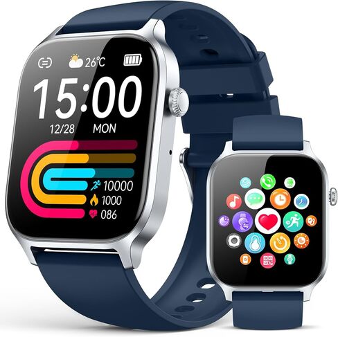 Smart Watches for Women Men, Fitness Tracker Watch with 110 Sports Modes, Step Counter/Sleep Monitor/Pedometer, IP68 Waterproof, Bluetooth Call & Music Control Smartwatch for iPhone/Android in Saudi Arabia