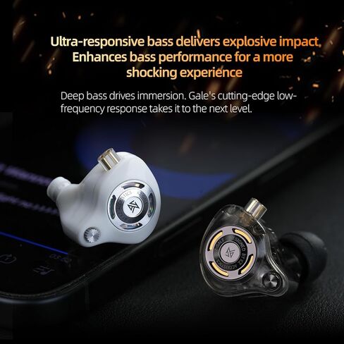 سماعات رأس KZ Gale USB C، سماعات أذن سلكية لهاتف Samsung S25 S24 S23 FE S22 S21 S20 A53 A54 Type C IEM مع ميكروفون مدمج وبطاقة صوت DSP لهاتف iPhone 16 Pro Pixel 9 Pro (Type-C، أسود) in Kuwait