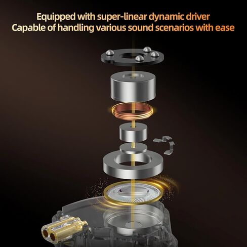 سماعات رأس KZ Gale USB C، سماعات أذن سلكية لهاتف Samsung S25 S24 S23 FE S22 S21 S20 A53 A54 Type C IEM مع ميكروفون مدمج وبطاقة صوت DSP لهاتف iPhone 16 Pro Pixel 9 Pro (Type-C، أسود) in Kuwait