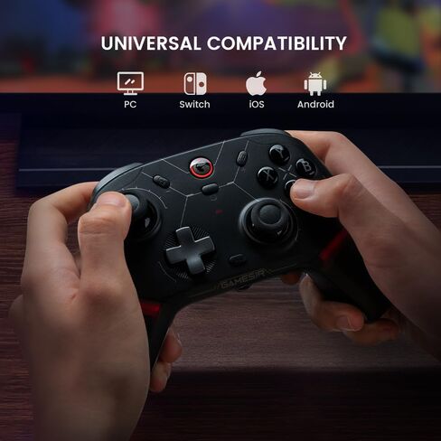 GameSir Cyclone 2 Pro Wireless Controller for Switch, Windows PC, Steam, Android, iOS, PC Game Controller with Mag-Res™ TMR Sticks, Hall Effect Triggers, RGB Lightning, 6-Axis Gyro(White)(Renewed) in Saudi Arabia