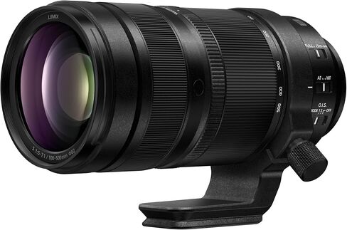عدسة باناسونيك LUMIX S Series 100-500 ملم F5-F7.1 Ultra Telephoto على شكل حرف L - S-R100500 in Saudi Arabia