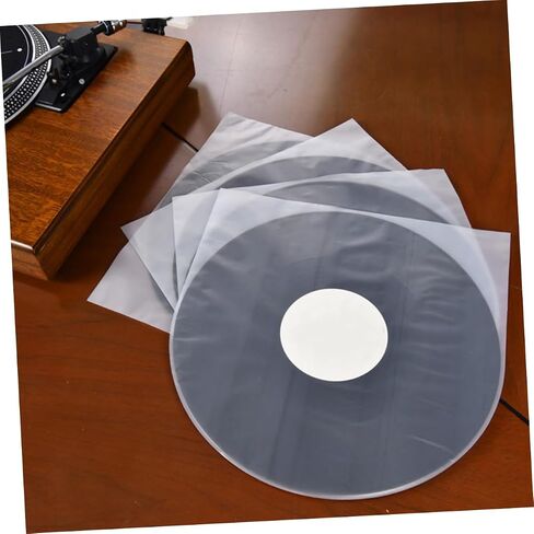 100Pcs Static Vinyl Record Sleeves Album Covers for Protects Against Water Dust and Fingerprints for Vinyl Record Storage in Saudi Arabia