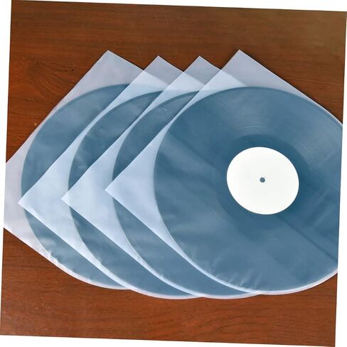100Pcs Static Vinyl Record Sleeves Album Covers for Protects Against Water Dust and Fingerprints for Vinyl Record Storage in Saudi Arabia