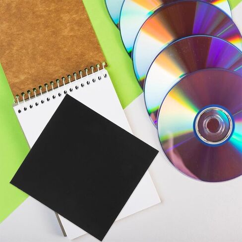 Uonlytech 12Pcs CD Sleeves Holder Cardboard Storage Envelopes for Dvds Documents Portable Multifunctional Design for Weddings Organizing Collections in Saudi Arabia