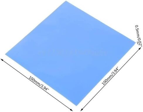 Whole Sheet/10x10Mesh Conductive Silicone Pad, 100mmx100mmx0.5mm Blue Thermal Pad for Power Heating LCD 1pc(Red) in Kuwait