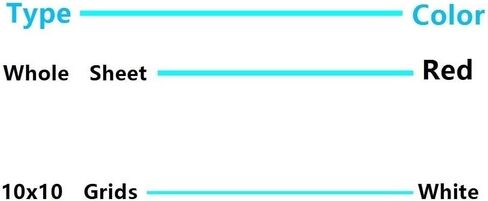 Whole Sheet/10x10Mesh Conductive Silicone Pad, 100mmx100mmx0.5mm Blue Thermal Pad for Power Heating LCD 1pc(Red) in Kuwait