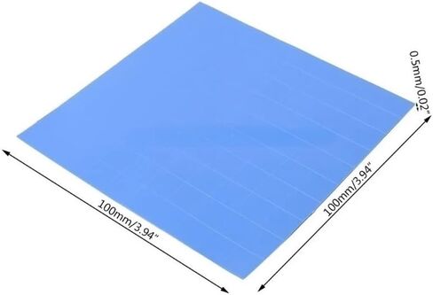 Whole Sheet/10x10Mesh Conductive Silicone Pad, 100mmx100mmx0.5mm Blue Thermal Pad for Power Heating LCD 1pc(Red) in Kuwait