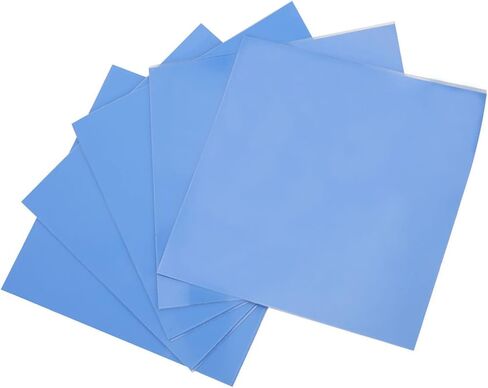 Estink 5Pcs Silicone Thermal Conductivity Pad Heat Conduction Sheet Thermal Pad 100x100x0.5mm 1.5W for CPU GPU LED Power Supply with Excellent Insulation Viscosity Elasticity in Saudi Arabia