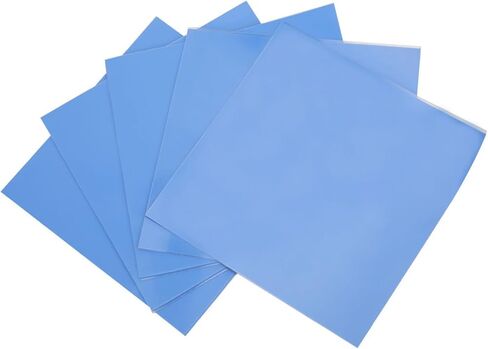 Estink 5Pcs Silicone Thermal Conductivity Pad Heat Conduction Sheet Thermal Pad 100x100x0.5mm 1.5W for CPU GPU LED Power Supply with Excellent Insulation Viscosity Elasticity in Saudi Arabia