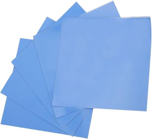 Estink 5Pcs Silicone Thermal Conductivity Pad Heat Conduction Sheet Thermal Pad 100x100x0.5mm 1.5W for CPU GPU LED Power Supply with Excellent Insulation Viscosity Elasticity in Saudi Arabia