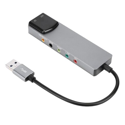 بطاقة صوت LAISANIM 7.1 USB مع بطاقة صوت رقمية خارجية لجهاز الكمبيوتر المحمول، ستيريو في محول قناة 7.1 لمحبي الموسيقى in Kuwait