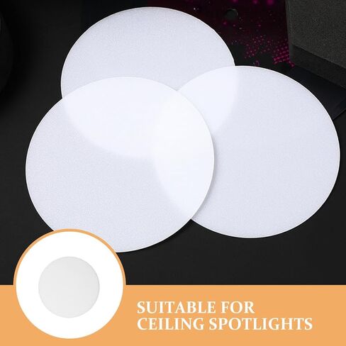 POPETPOP 4pcs Anti-glare Ceiling Light Shade Diffuser for Recessed Spotlights Lamp Cover Replacement Decorative Plastic Fixture in Saudi Arabia