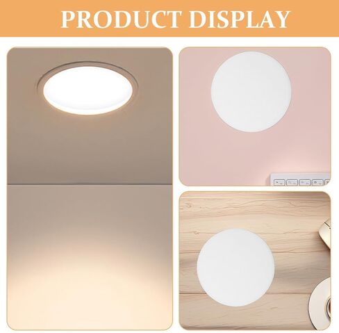POPETPOP 4pcs Anti-glare Ceiling Light Shade Diffuser for Recessed Spotlights Lamp Cover Replacement Decorative Plastic Fixture in Saudi Arabia