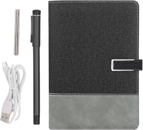LAISANIM Smart Notebooks with a Real Reading Function and a Practical Exchange for Writers and Journalists (Black Grey Patchwork) in Saudi Arabia