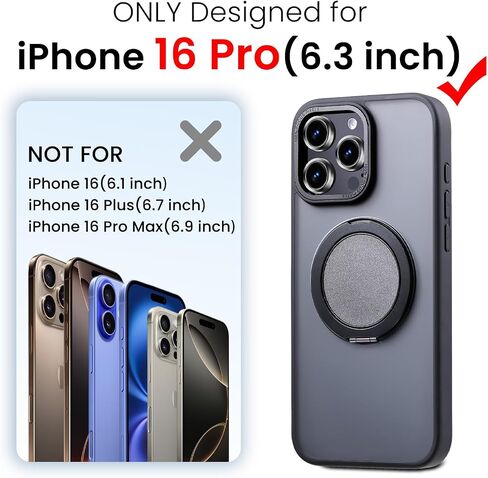 for iPhone 17 Pro Max Case with Stand,Fit for MagSafe,Military Drop Protection,Build in Magnetic Kickstand,Slim Phone Case for iPhone 17 Pro Max, 6.9",Matte Orange in Saudi Arabia