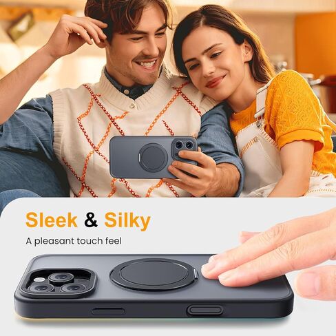for iPhone 17 Pro Max Case with Stand,Fit for MagSafe,Military Drop Protection,Build in Magnetic Kickstand,Slim Phone Case for iPhone 17 Pro Max, 6.9",Matte Orange in Saudi Arabia