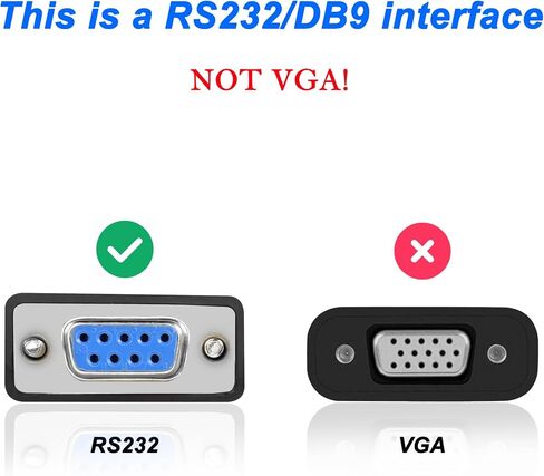 كابل محول USB أنثى إلى RS-232 DB9 أنثى، كابل محول USB 2.0 إلى تسلسلي RS232 DB9(9-pin) لتسجيل أمين الصندوق والمودم والماسح الضوئي والكاميرات الرقمية - 30 سم in Saudi Arabia