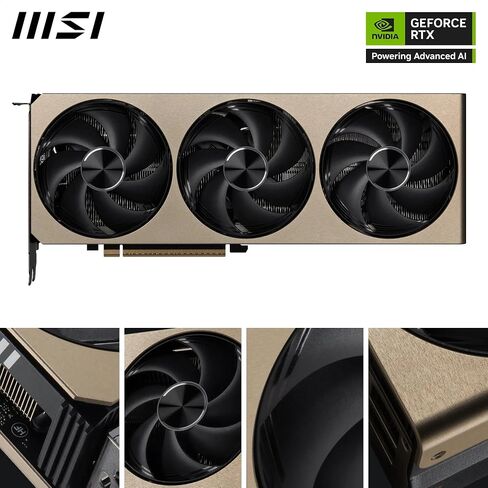 MSI GeForce RTX 5070 12G Inspire 3X OC Graphics Card - RTX 5070 GPU, 12GB GDDR7 (28Gbps/192-bit), PCIe 5.0 - Triple Fan Thermal Design (3 x STORMFORCE Fan) - HDMI 2.1b, DisplayPort 2.1b in Saudi Arabia