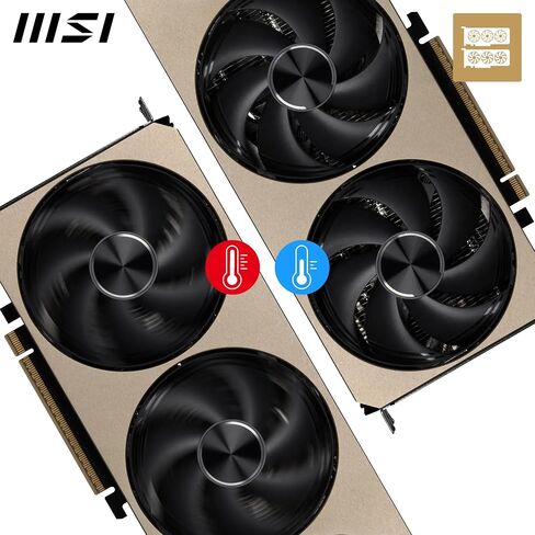 MSI GeForce RTX 5070 12G Inspire 3X OC Graphics Card - RTX 5070 GPU, 12GB GDDR7 (28Gbps/192-bit), PCIe 5.0 - Triple Fan Thermal Design (3 x STORMFORCE Fan) - HDMI 2.1b, DisplayPort 2.1b in Saudi Arabia