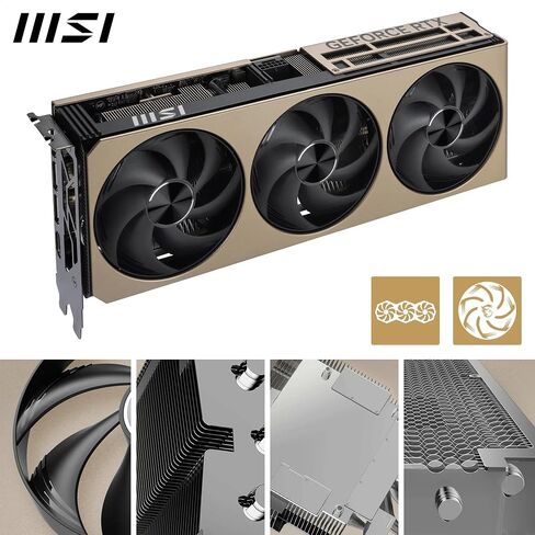 MSI GeForce RTX 5070 12G Inspire 3X OC Graphics Card - RTX 5070 GPU, 12GB GDDR7 (28Gbps/192-bit), PCIe 5.0 - Triple Fan Thermal Design (3 x STORMFORCE Fan) - HDMI 2.1b, DisplayPort 2.1b in Saudi Arabia