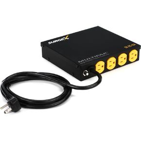 SurgeX Defender Series MultiPak (Model #SX-DS-154) 120 Volt, 15 Amp Surge Protector, EMI/RFI Noise Filter for Digital Panel Displays and Projectors, 4 Outlets in Saudi Arabia