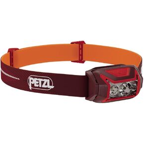 مصباح أمامي PETZL ACTIK CORE - ضوء قوي وقابل لإعادة الشحن 650 لومن مع إضاءة حمراء للمشي والتسلق والتخييم - أحمر in Saudi Arabia
