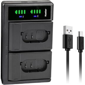 بطارية Kastar 1-Pack وشاحن USB مزدوج LTD2، متوافق مع بطاريات Leica BP-SCL6 وBP-SCL4، وشواحن LC-SCL6/LC-SCL4، وكاميرات Leica S، Q2، SL2، SL2-S، Q3 Monochrom، SL3، SL3-S، Typ 601 in Kuwait