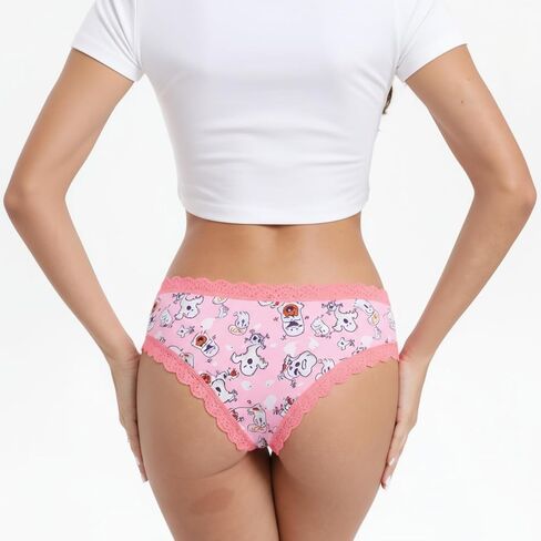 TenderTouch Women's Halloween Panties 6-Pack Cute Scary Spooky Rose Allover Print Hipster Underwear in Saudi Arabia