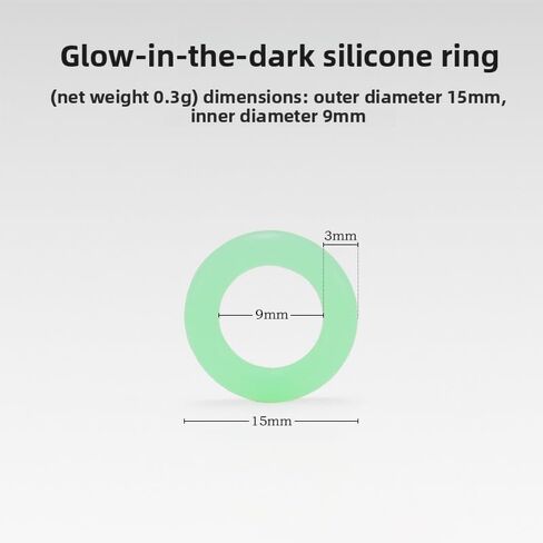 20PCS Ground Nail Luminous Rings, Silicone O-Type Glow Markers, Tent Stake Visibility Rings for Camping Hiking Outdoor, LuminousVersion in Saudi Arabia