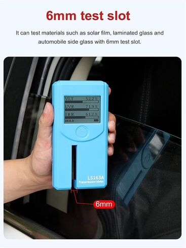 Window Tint Meter Solar Transmission Meters LS163A Stick-Film Glass Rotatable Display UV 365nm and IR 1400nm VLT 6mm Thickness with Automatic Calibration(LS163) in Kuwait
