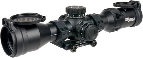 SIG SAUER Tango-MSR 2-12x44mm أنبوب 34 مم F1/المستوى البؤري الأول عالي التكبير متين مقاوم للصدمات ومقاوم للماء ومضاد للضباب للصيد الأسود - أغطية العدسات وحامل Alpha-MSR 34 مم 1.232 بوصة متضمن in Kuwait