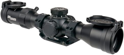 SIG SAUER Tango-MSR 2-12x44mm أنبوب 34 مم F1/المستوى البؤري الأول عالي التكبير متين مقاوم للصدمات ومقاوم للماء ومضاد للضباب للصيد الأسود - أغطية العدسات وحامل Alpha-MSR 34 مم 1.232 بوصة متضمن in Kuwait